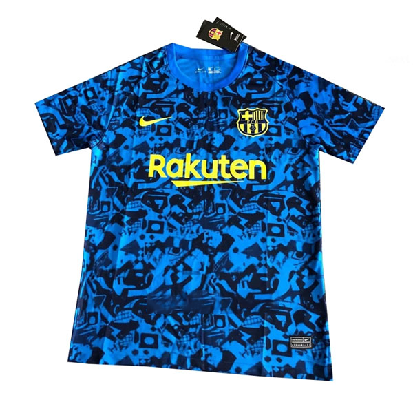 Trainingsshirt Barcelona 2021-2022 Blau Günstige Fußballtrikots